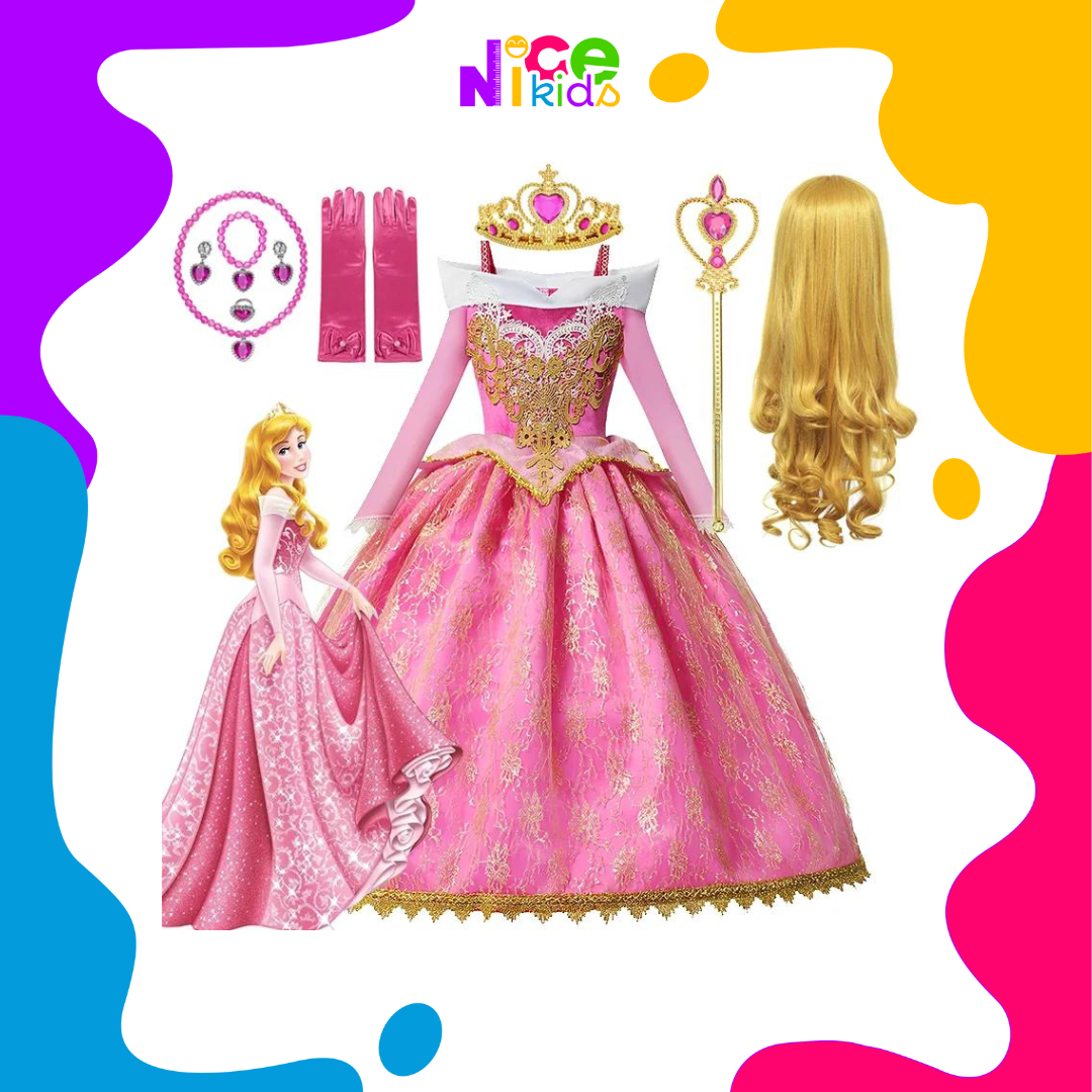 Fantasia Bela Adormecida - Cosplay Infantil