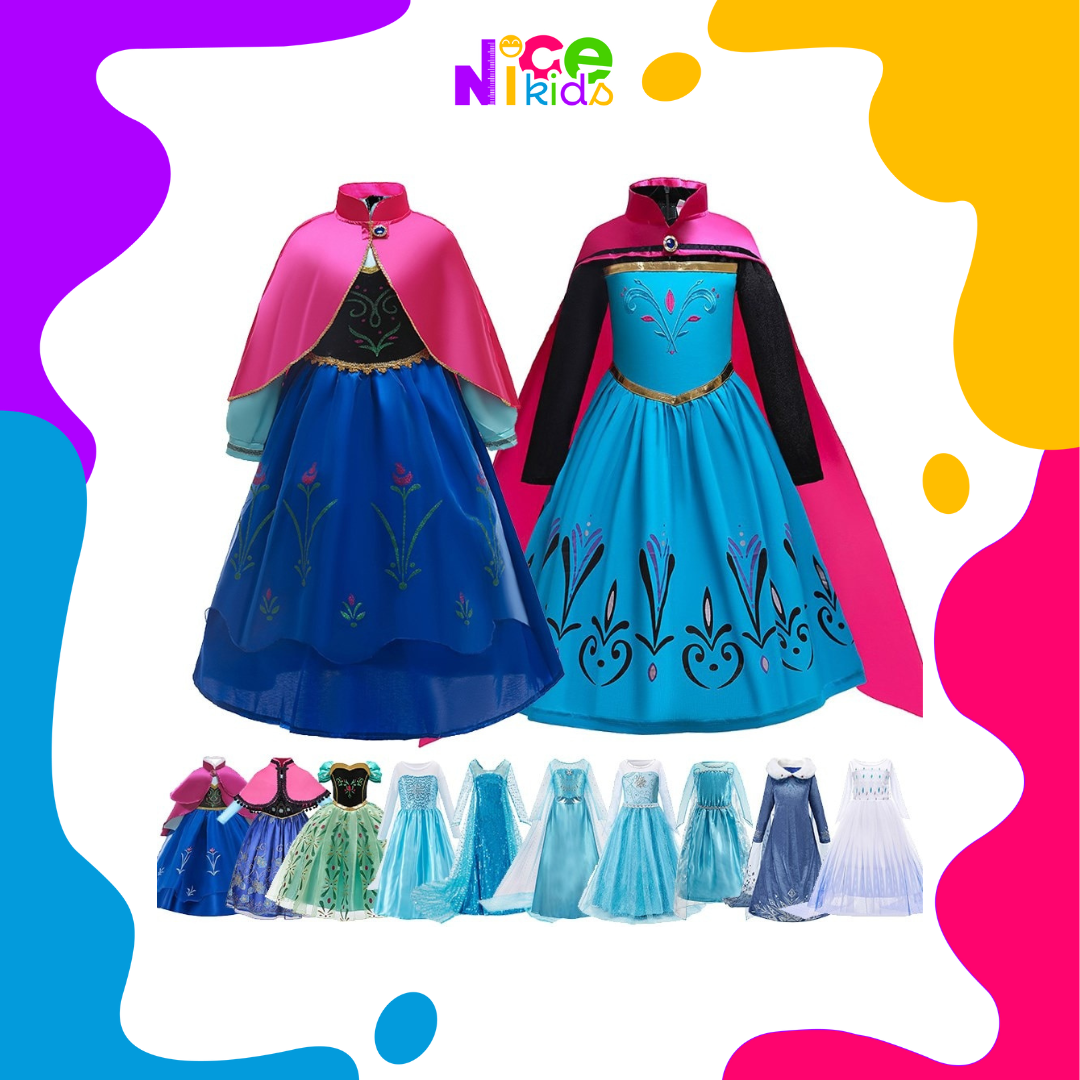 Fantasia  Frozen - Cosplay Infantil