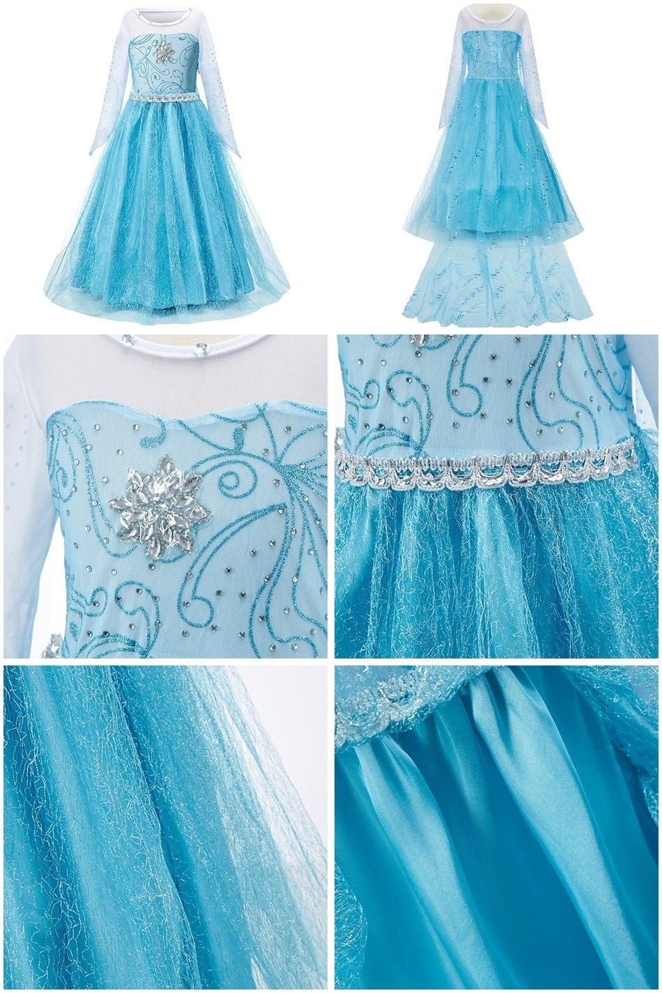 Fantasia  Frozen - Cosplay Infantil