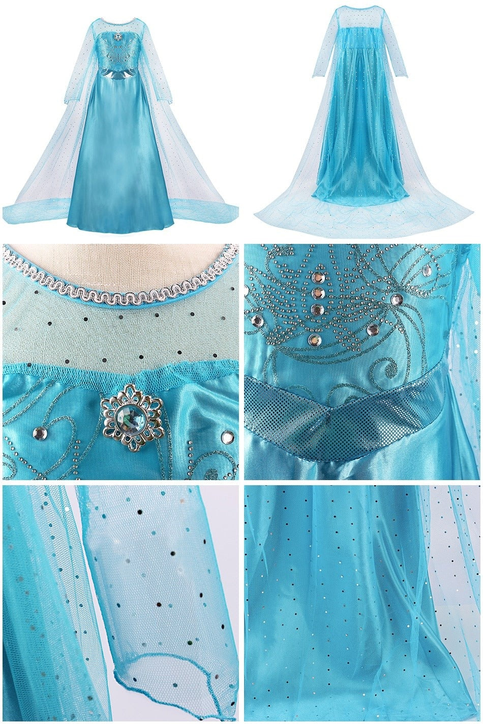 Fantasia  Frozen - Cosplay Infantil