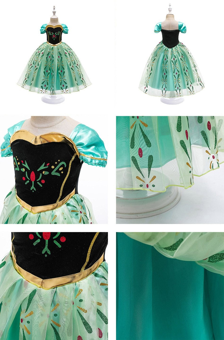 Fantasia  Frozen - Cosplay Infantil