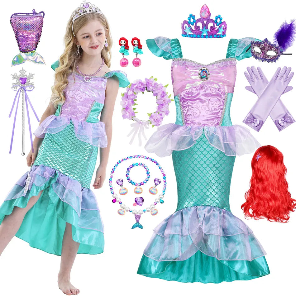 Fantasia Ariel - Cosplay Infantil