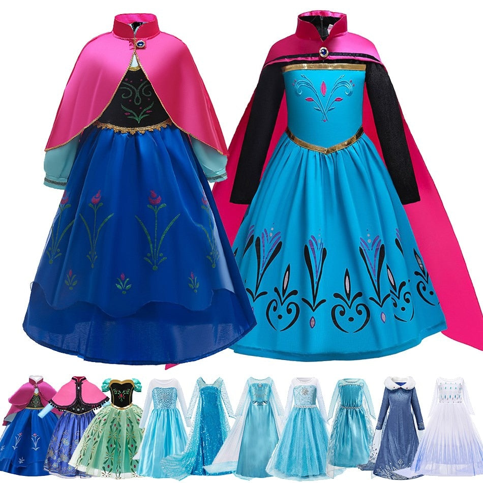 Fantasia  Frozen - Cosplay Infantil